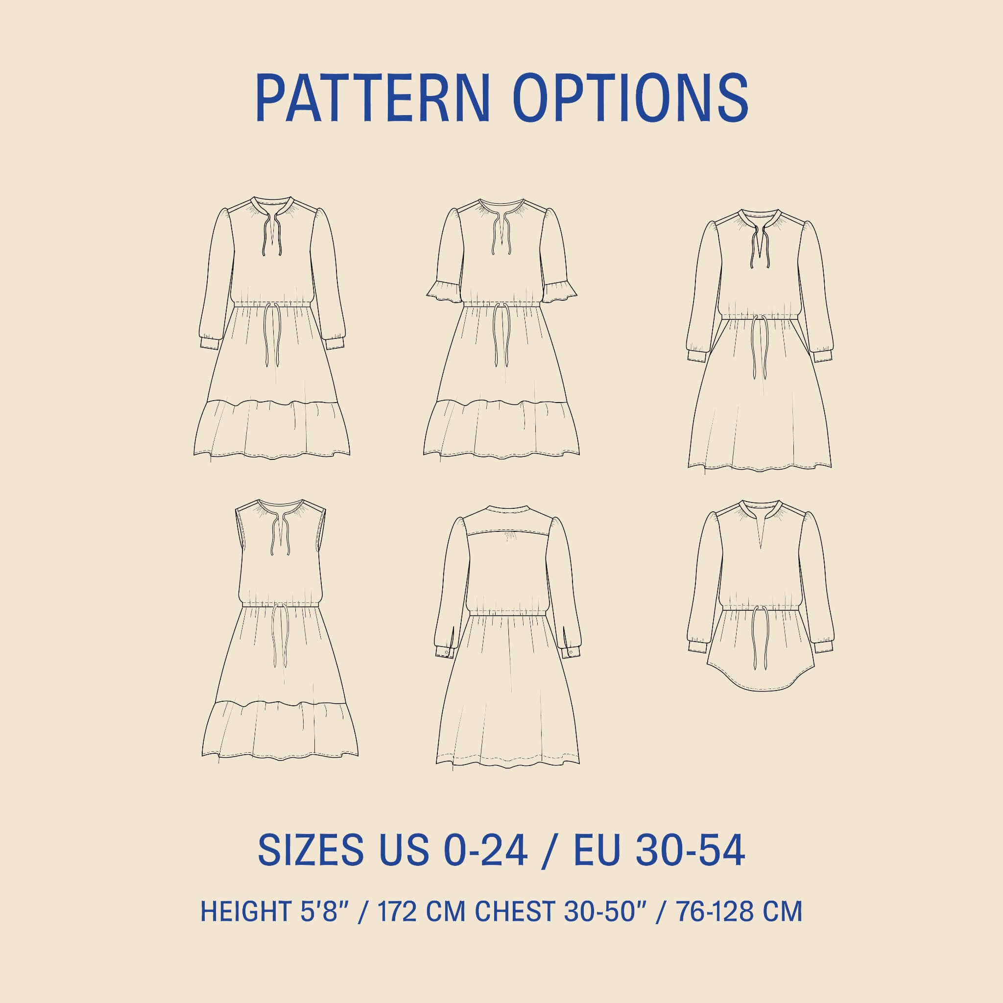 Grace Dress Sewing pattern Wardrobe By Me