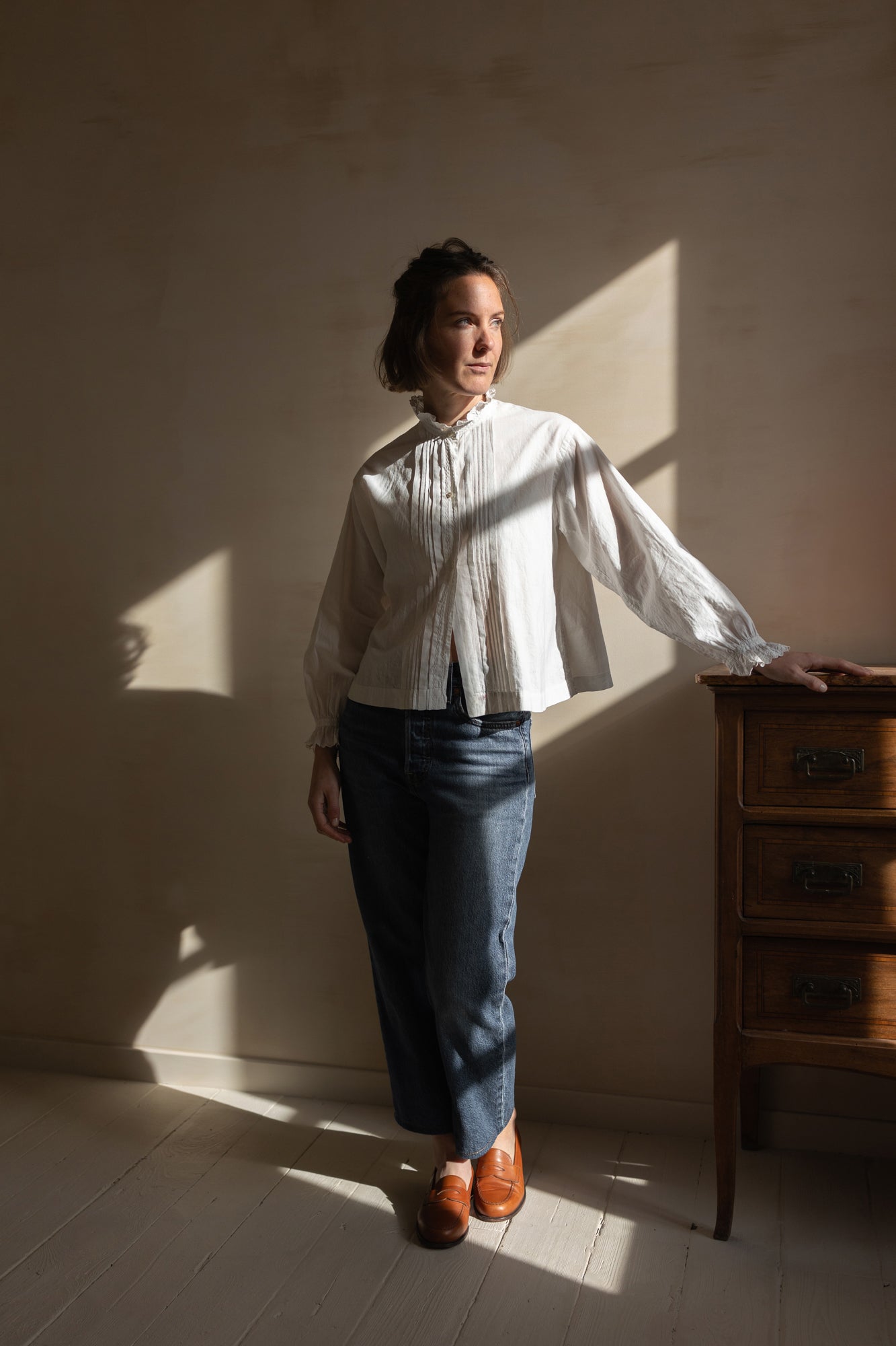 Blouse plissée Henriette