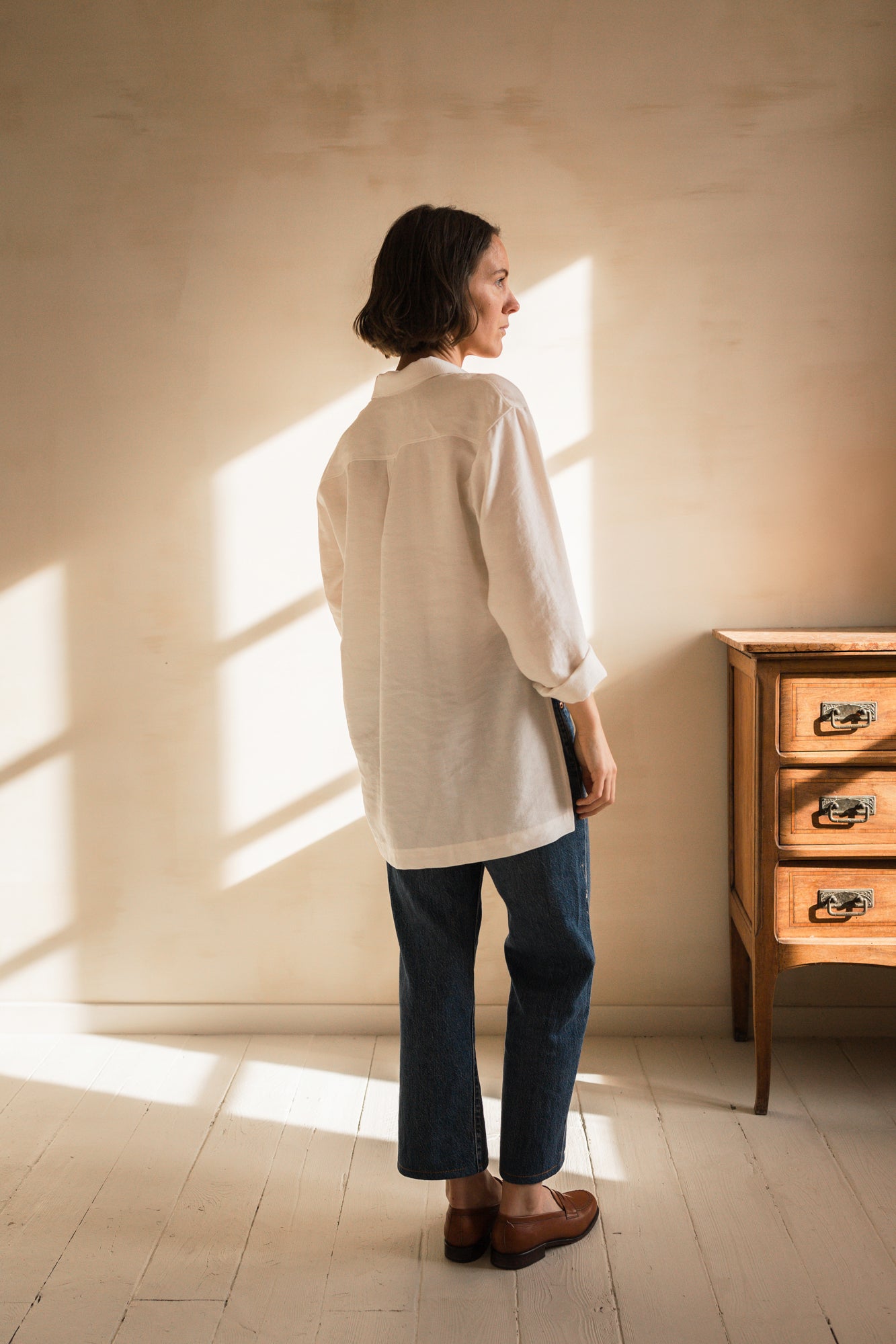 Chemise cache-coeur asymétrique Hortense