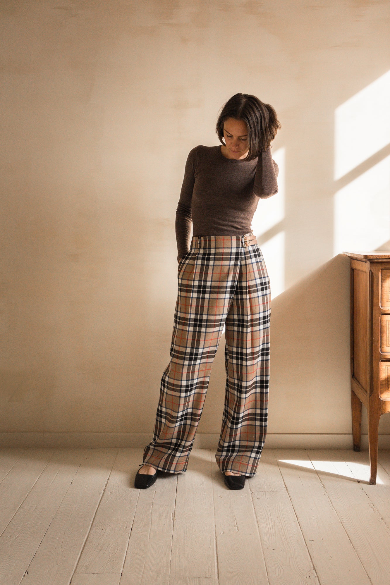 Pantalon tailleur portefeuille Hugo