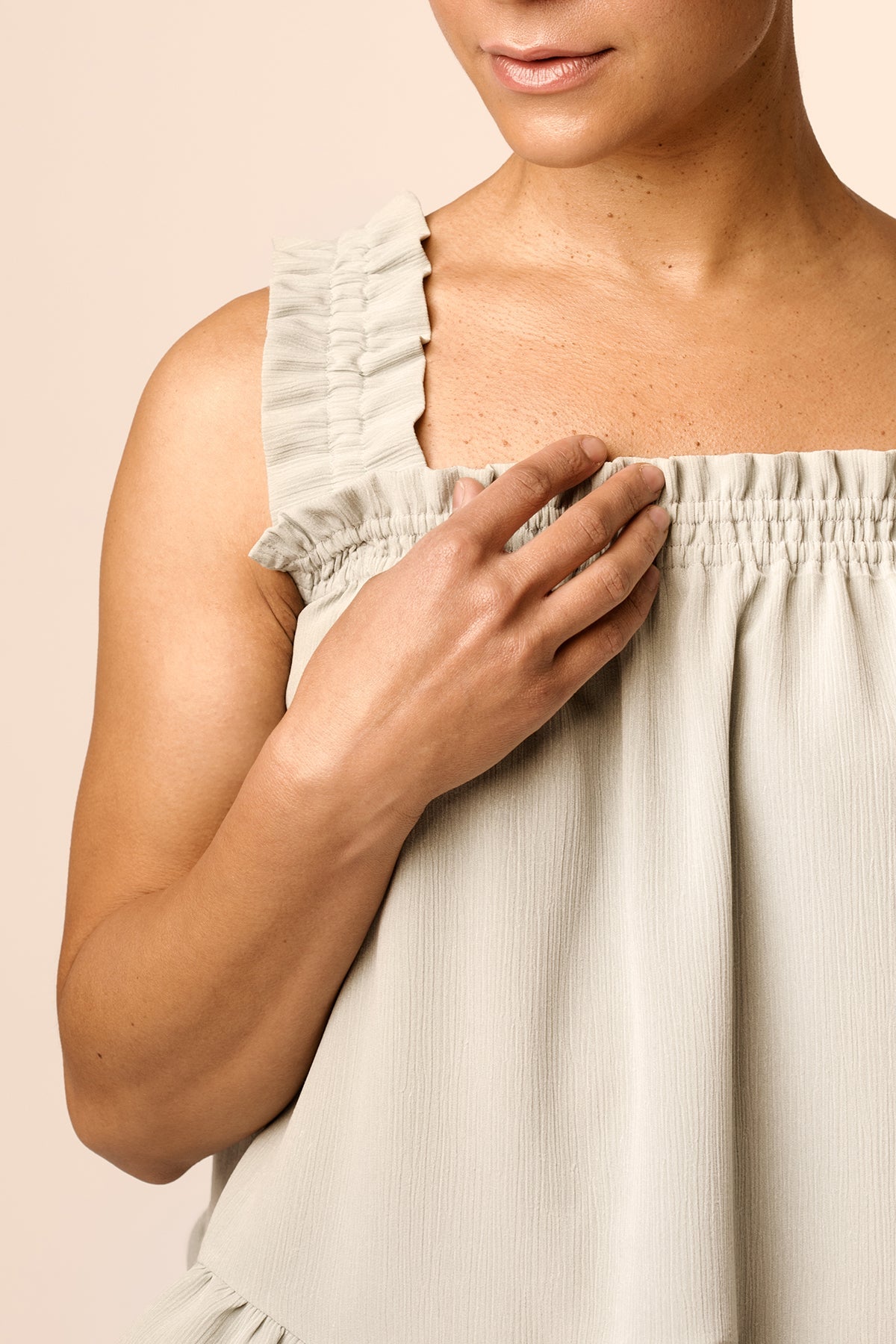 Elasticated neckline top sewing pattern