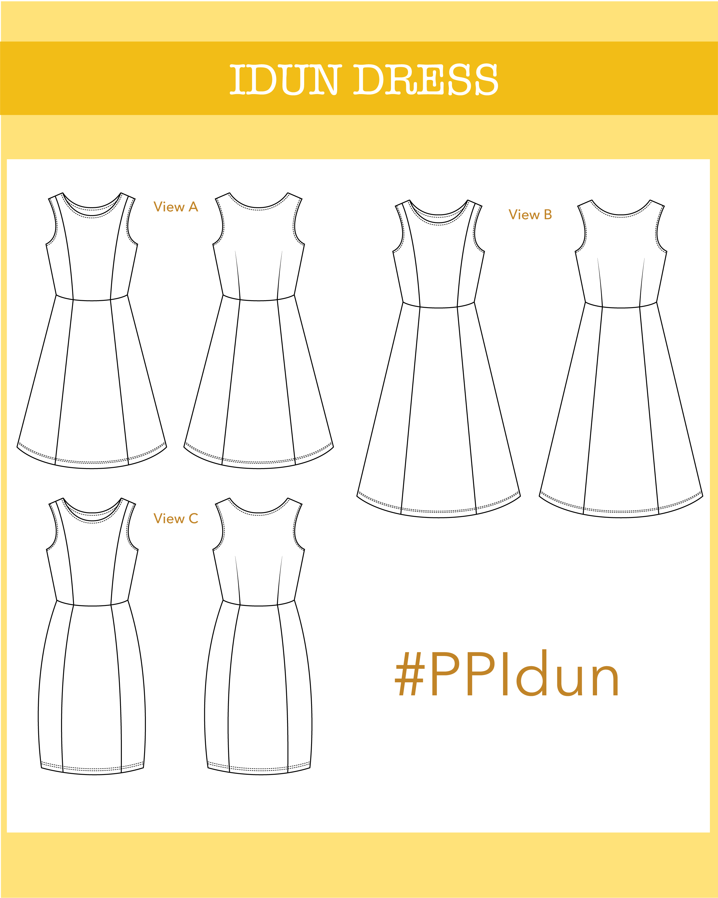 Idun jersey dress - PDF pattern - Ploen Patterns