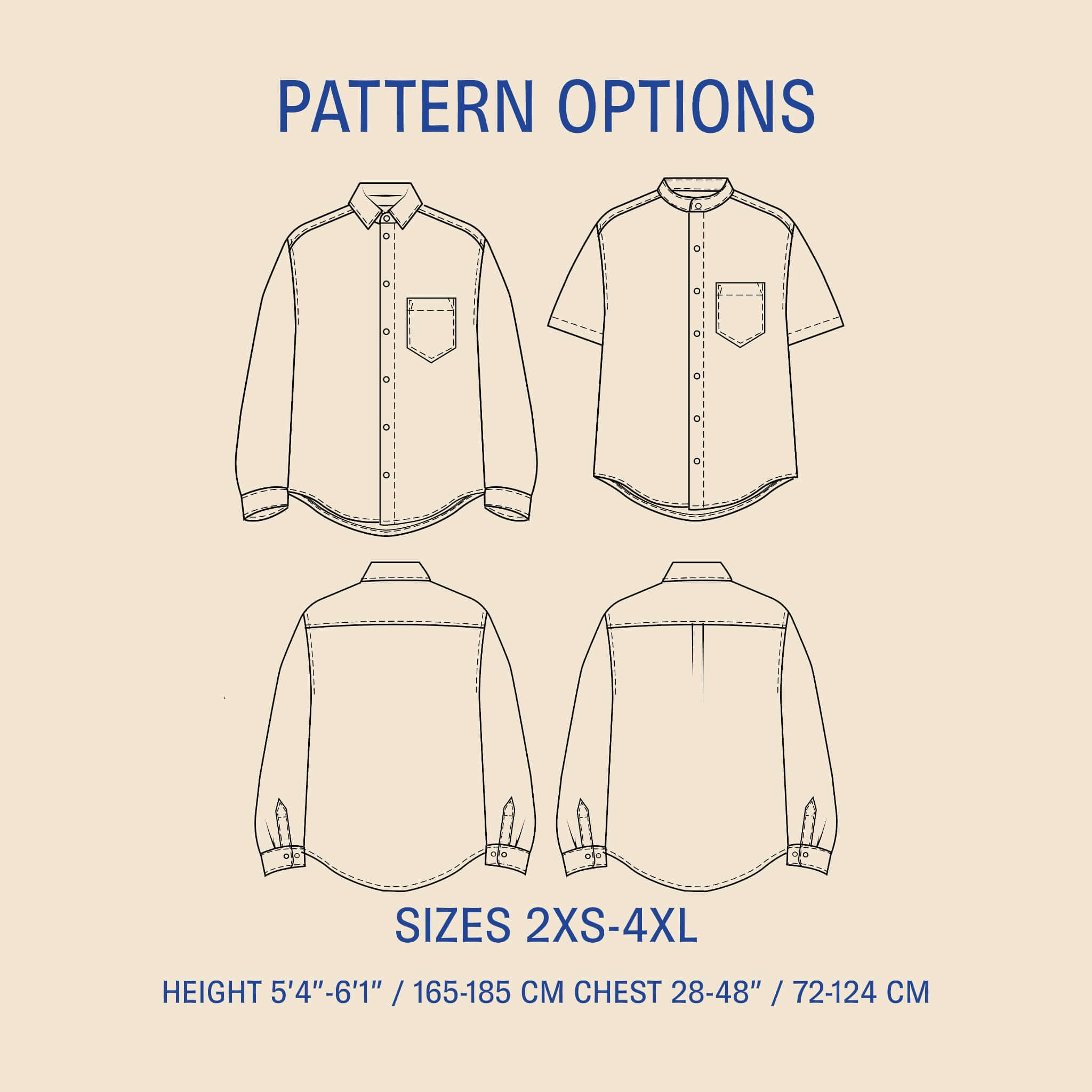 Jensen Shirt sewing pattern Wardrobe By Me