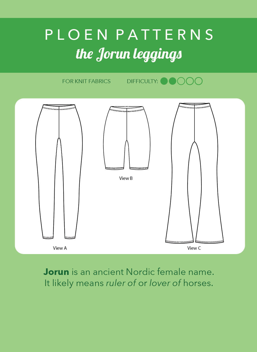 Jorun leggings PDF Pattern