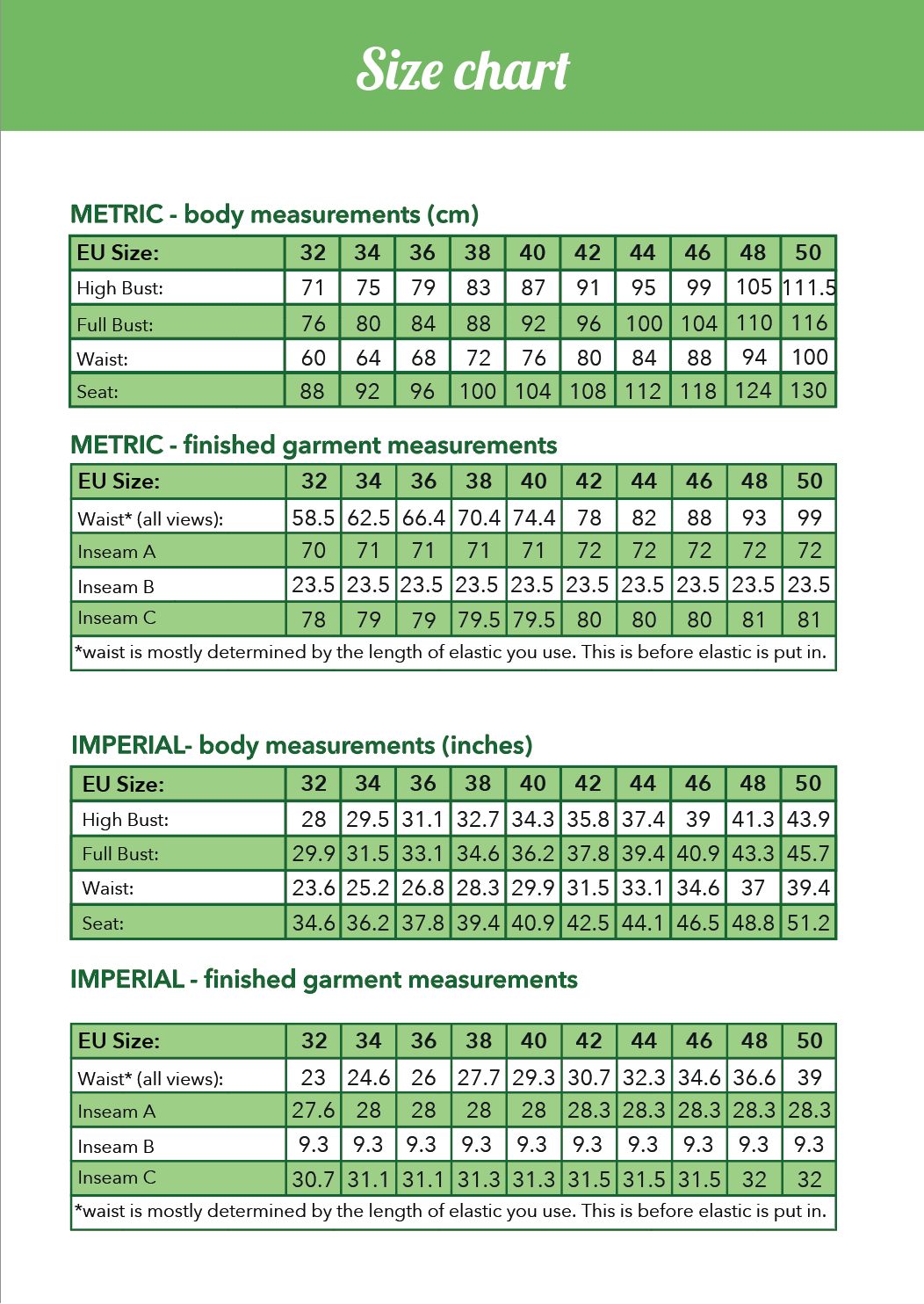 Jorun leggings PDF Pattern