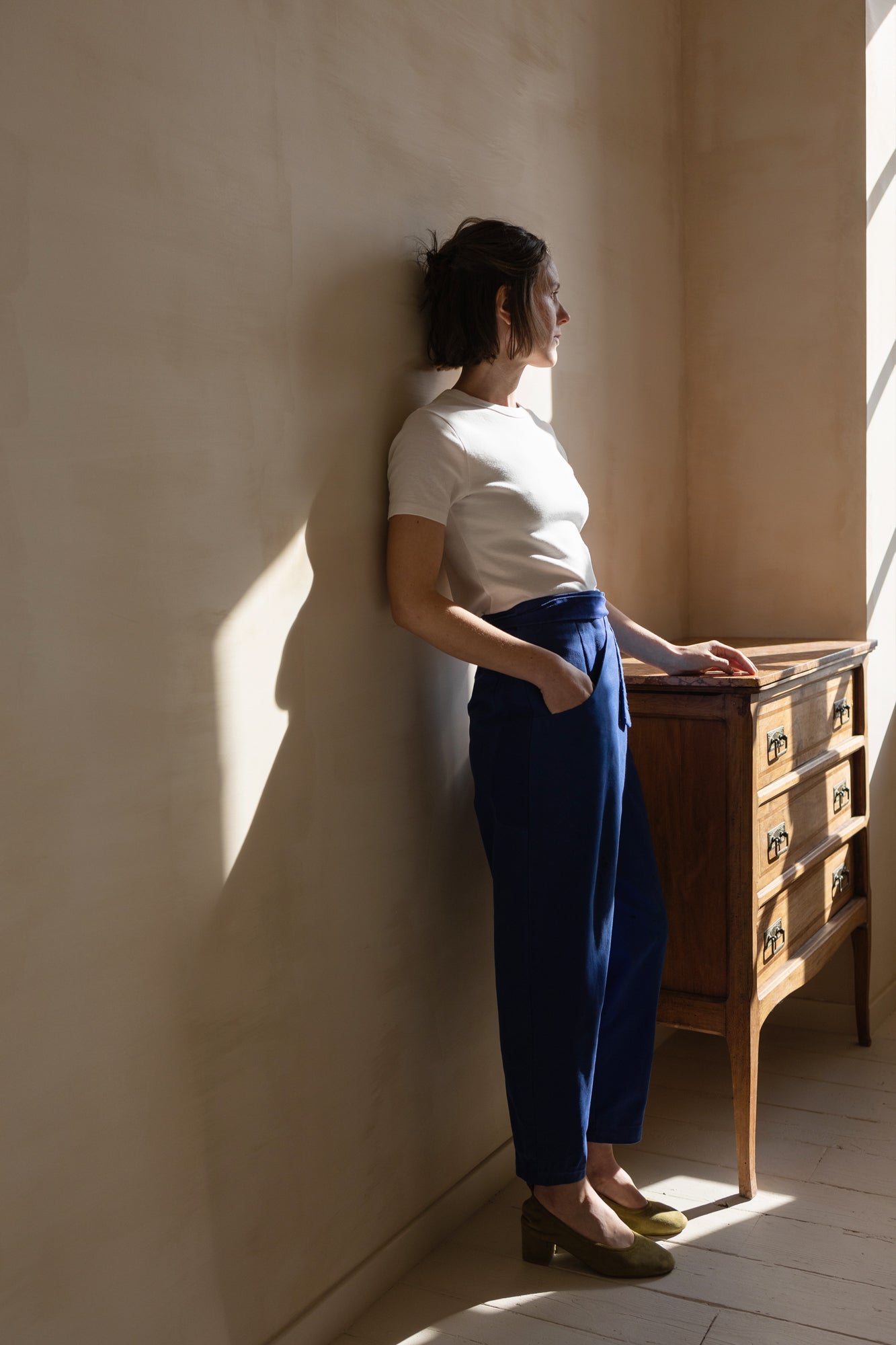 Pantalon portefeuille fuselé Papao