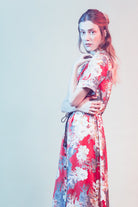 Dress with turn-up sleeves sewing pattern