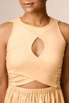 Dress with a keyhole detail at the front sewing pattern