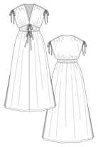 SUVI caftan mini & maxi dress