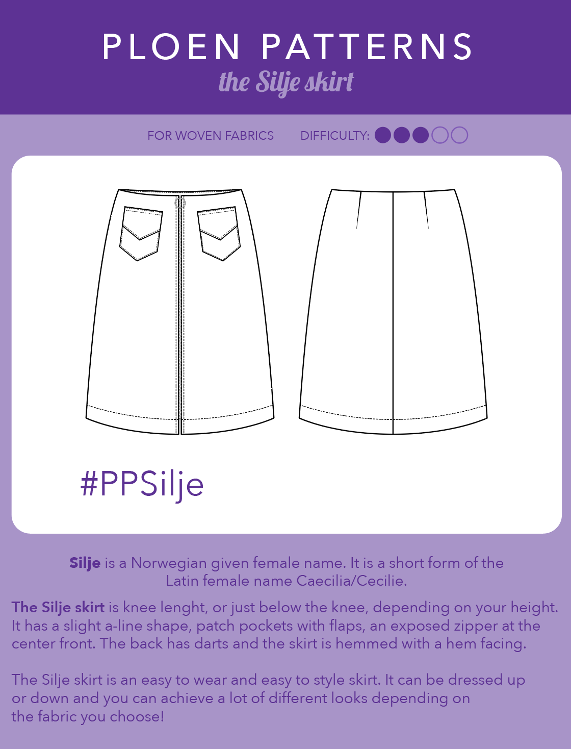 Silje Skirt PDF Pattern