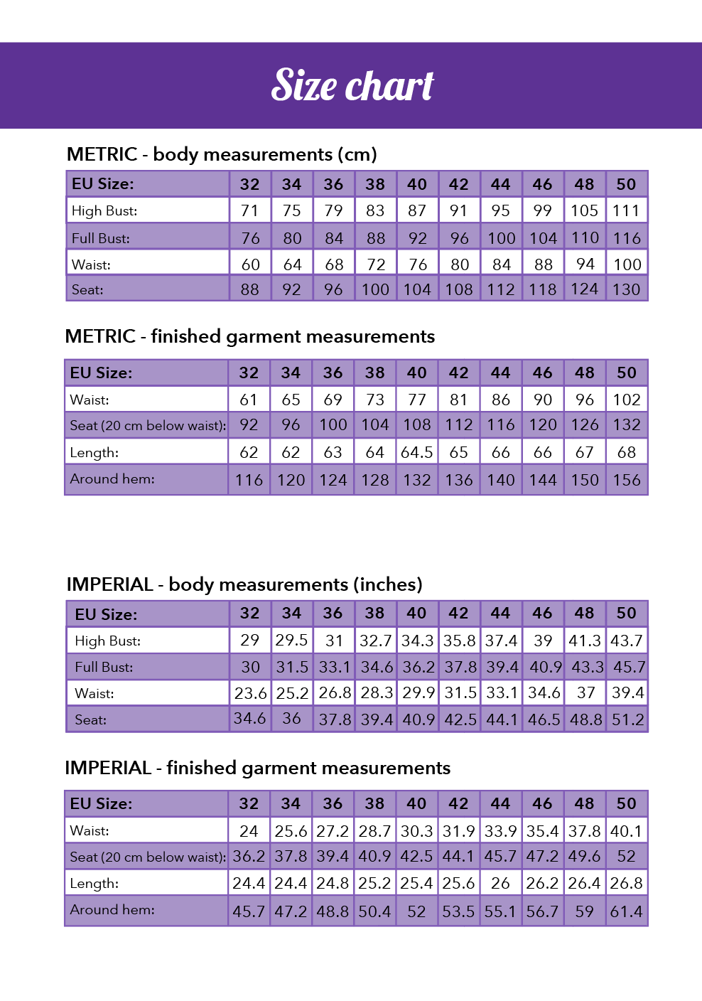 Silje Skirt PDF Pattern