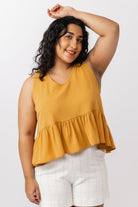 Gathered hem top sewing pattern