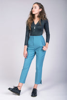 High-waisted trousers sewing pattern