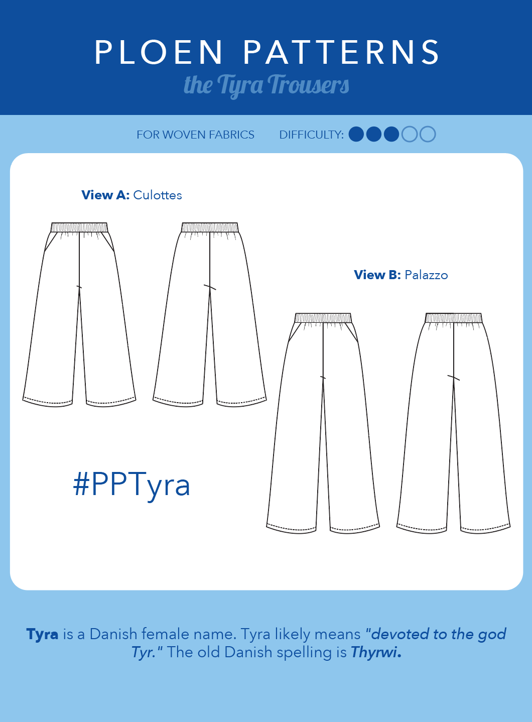 Tyra trousers PDF Pattern