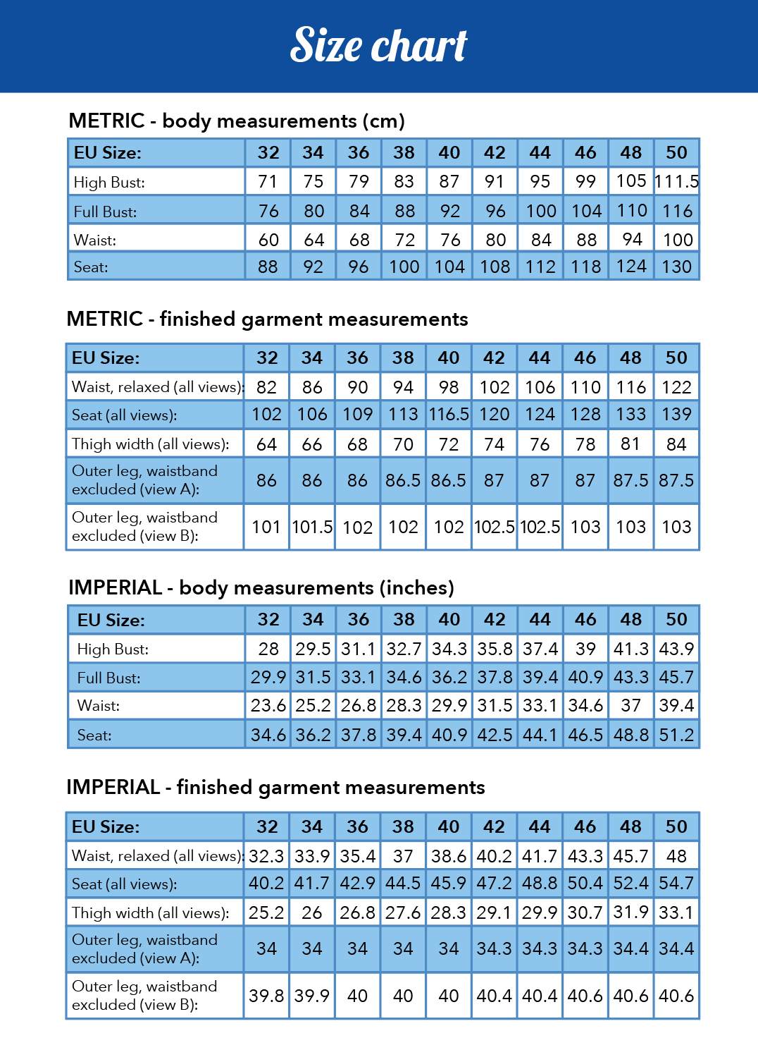 Tyra trousers PDF Pattern