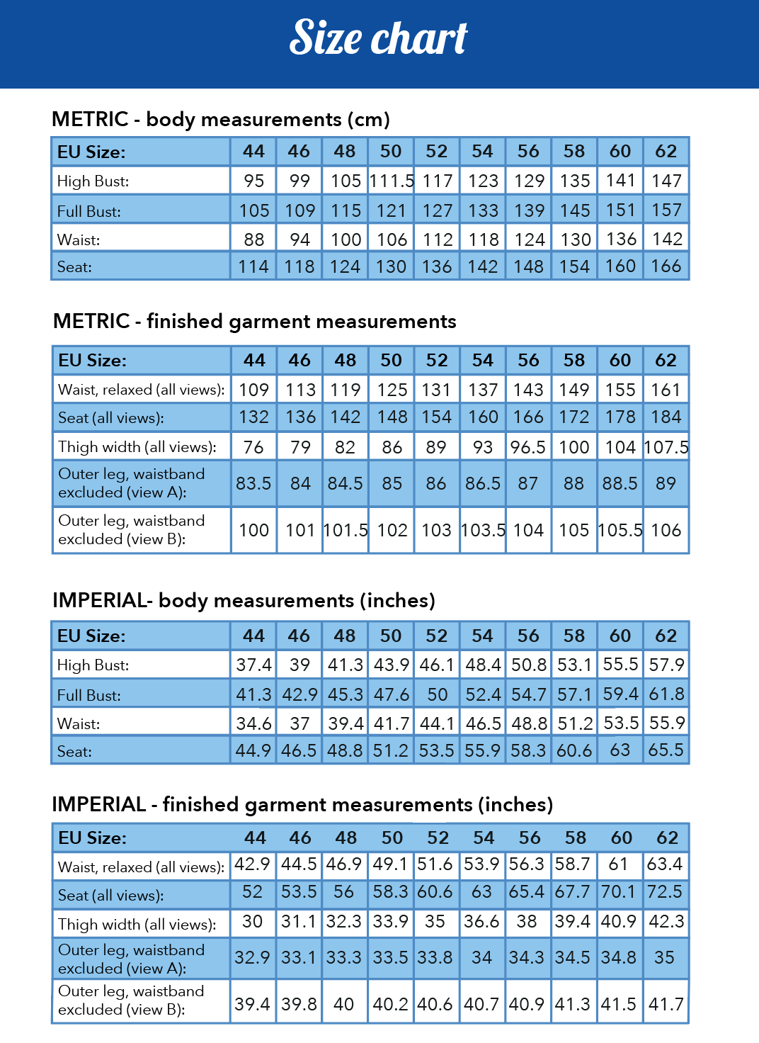 Tyra trousers PDF Pattern