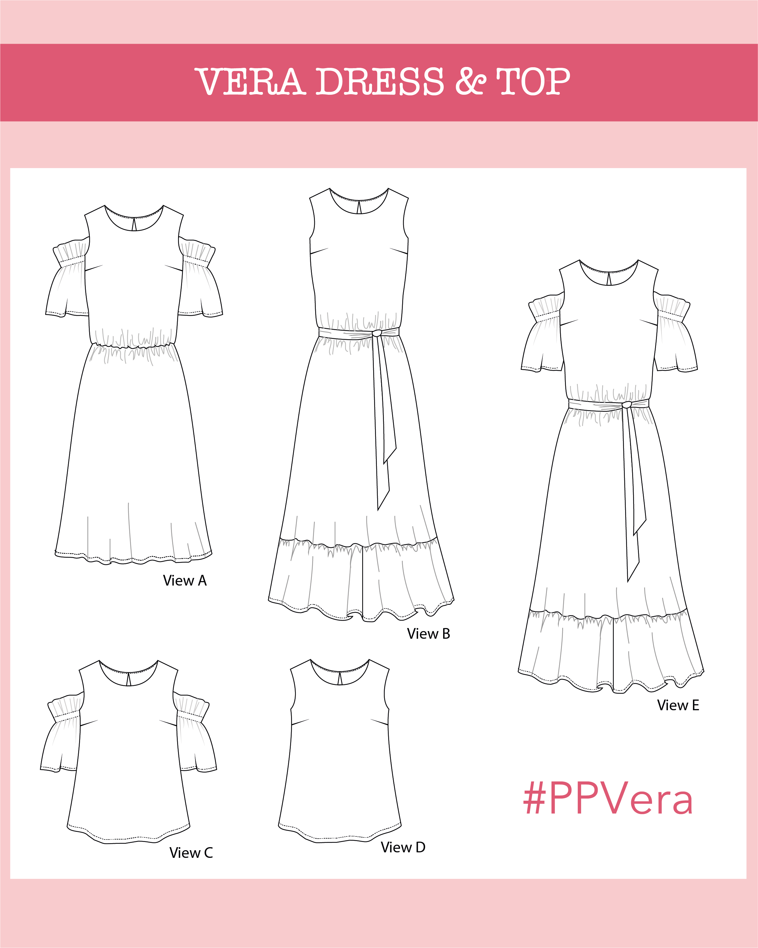 Vera dress & top PDF Pattern - Ploen Patterns