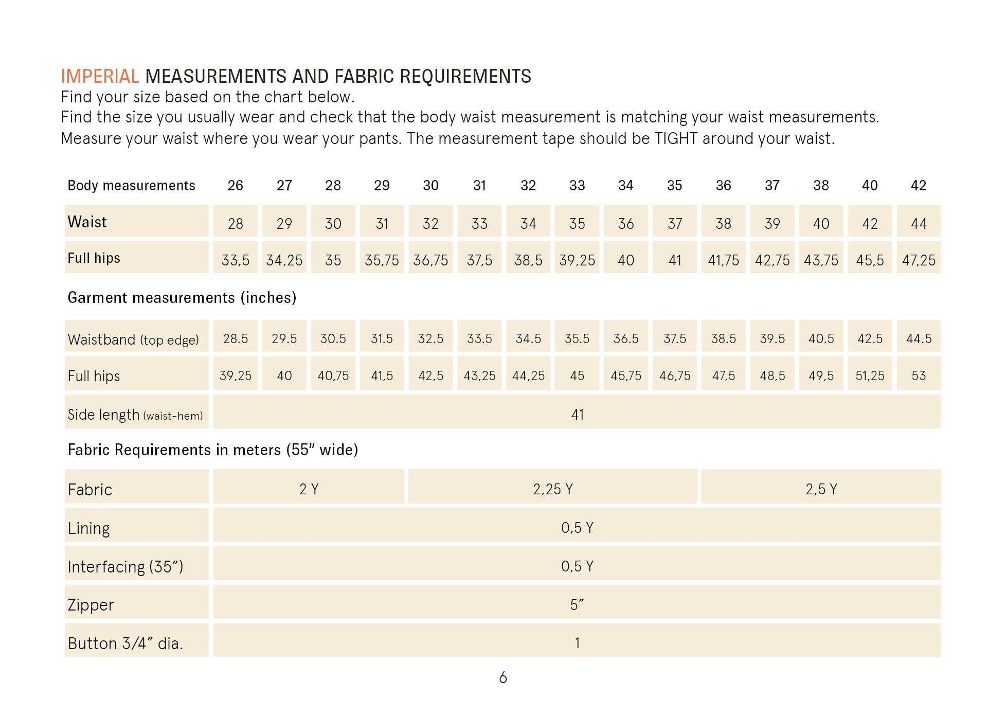 Barrel Chino Pants Sewing Pattern