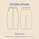 Barrel Chino Pants Sewing Pattern