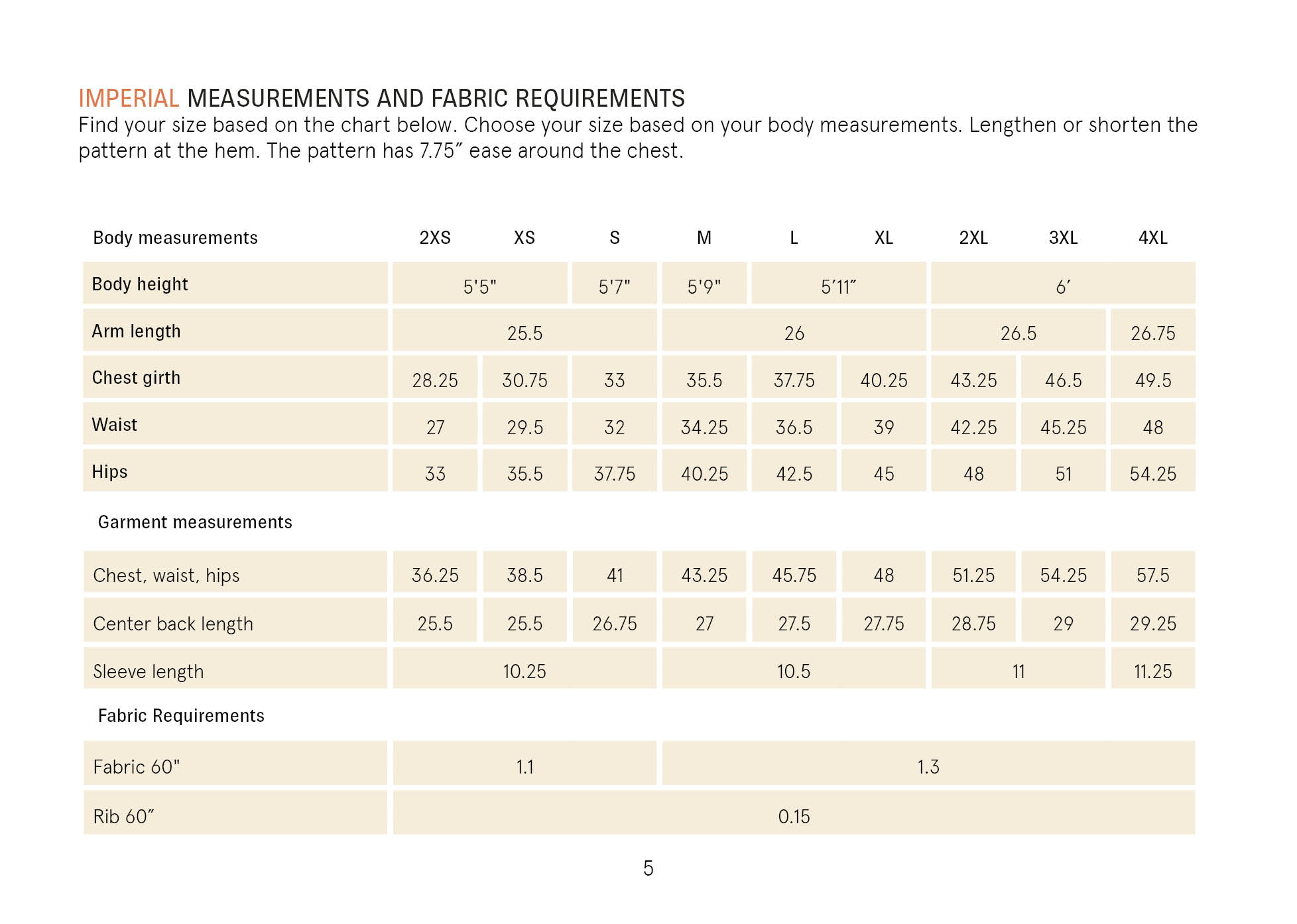 Big T-shirt sewing pattern