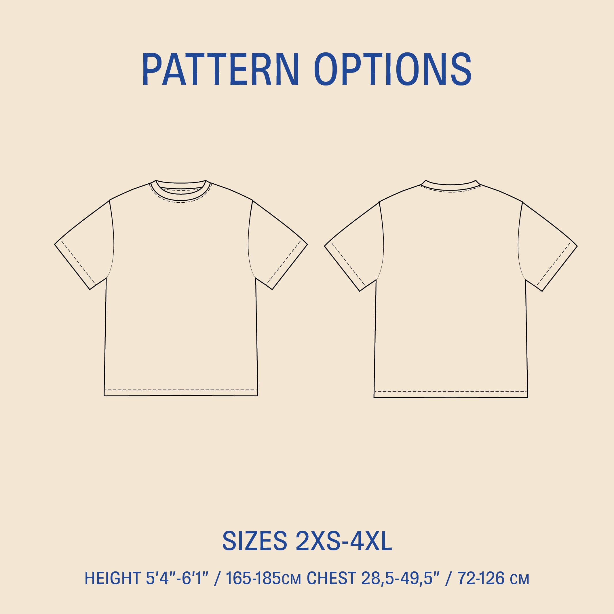 Big T-shirt sewing pattern