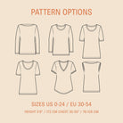 Wardrobe Builder T Shirt sewing pattern Wardrobe By Me