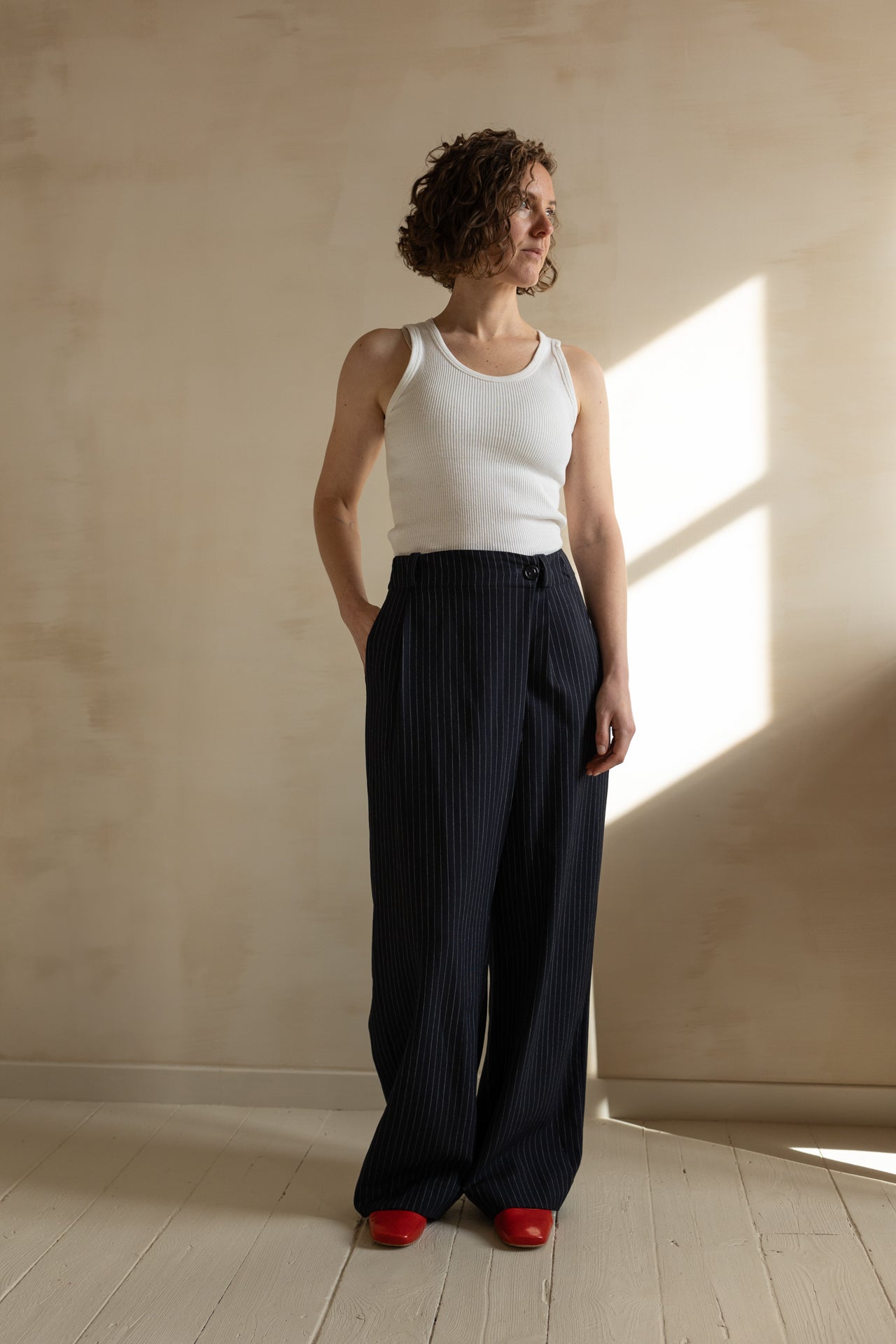 Pantalon tailleur portefeuille Hugo