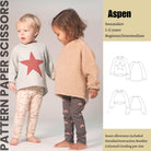 Aspen Kids Sweatshirt PDF Sewing Pattern 1-11 years