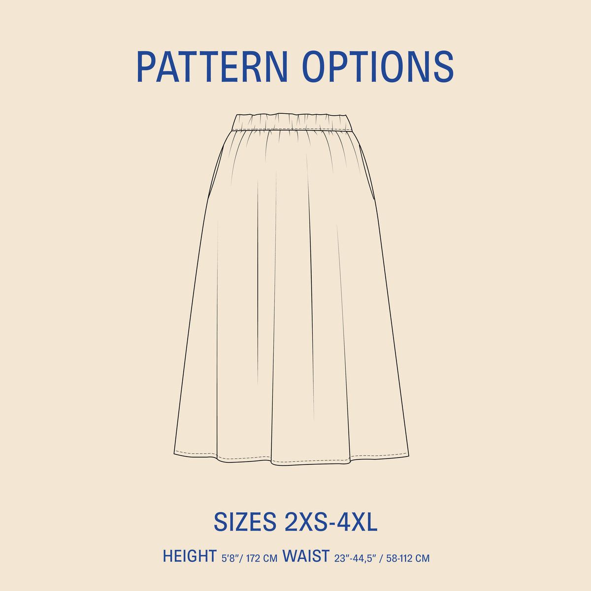 WBM Claude skirt sewing pattern