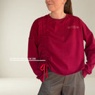 CR001 - Crewneck avec coulisse verticale