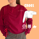 CR001 - Crewneck avec coulisse verticale