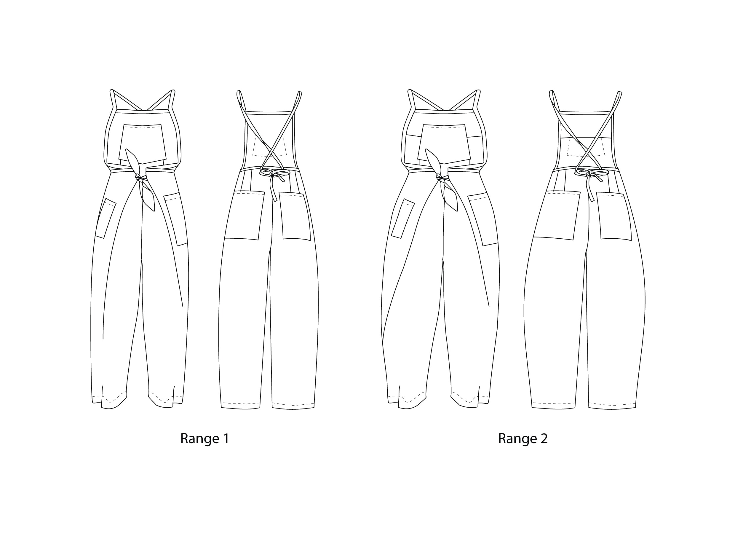 Salopette croisée à nouer Pincha