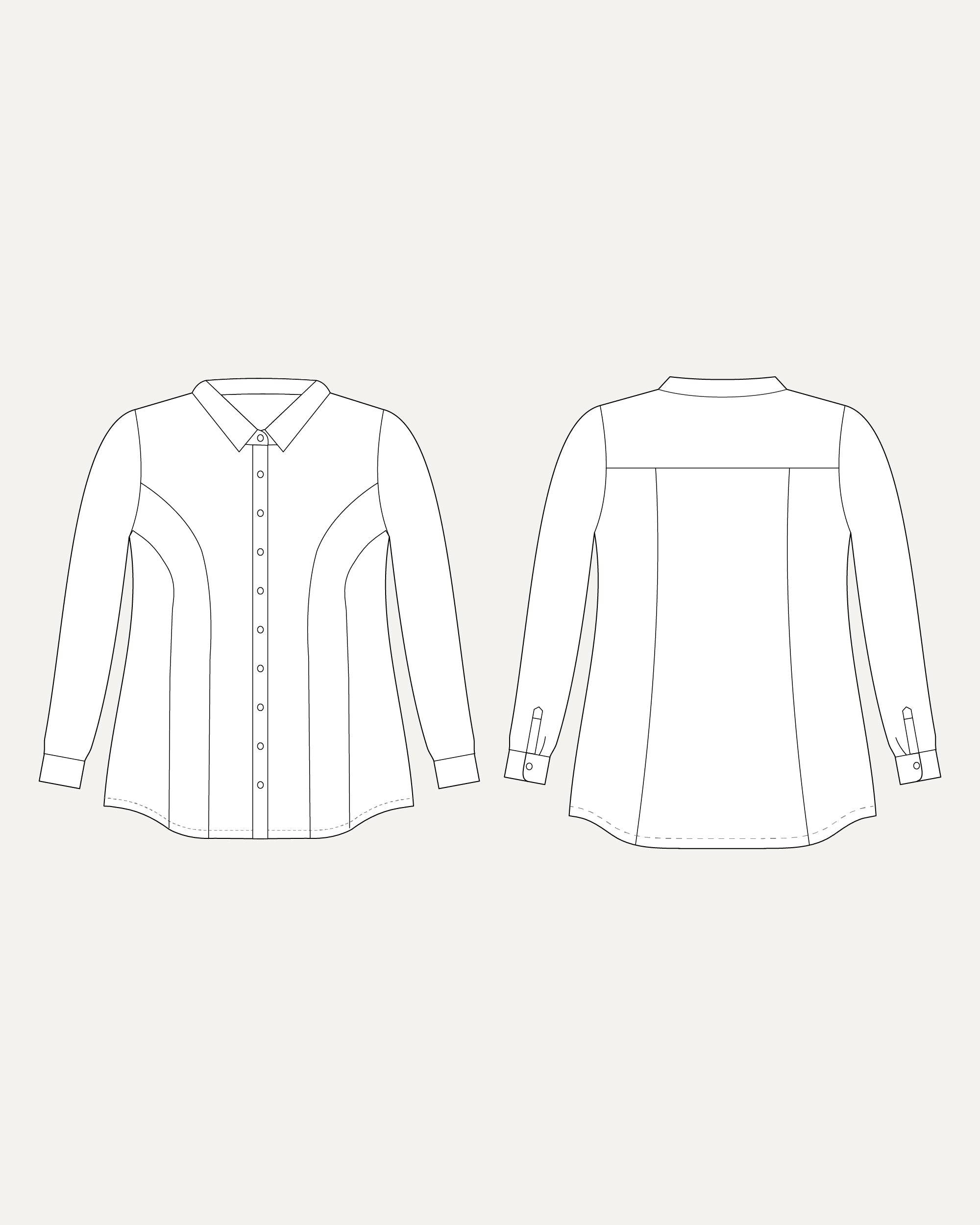 Cashmerette Harrison Shirt PDF pattern