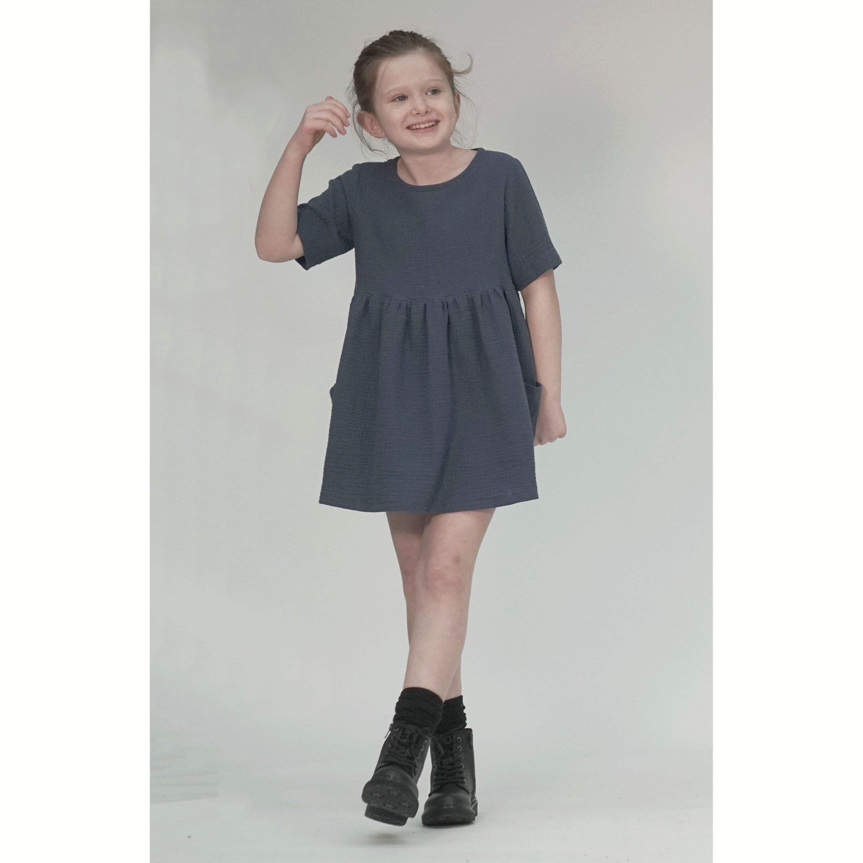 Kids Woven Tunic & Dress PDF Sewing Pattern, Girls aged 1-11 years