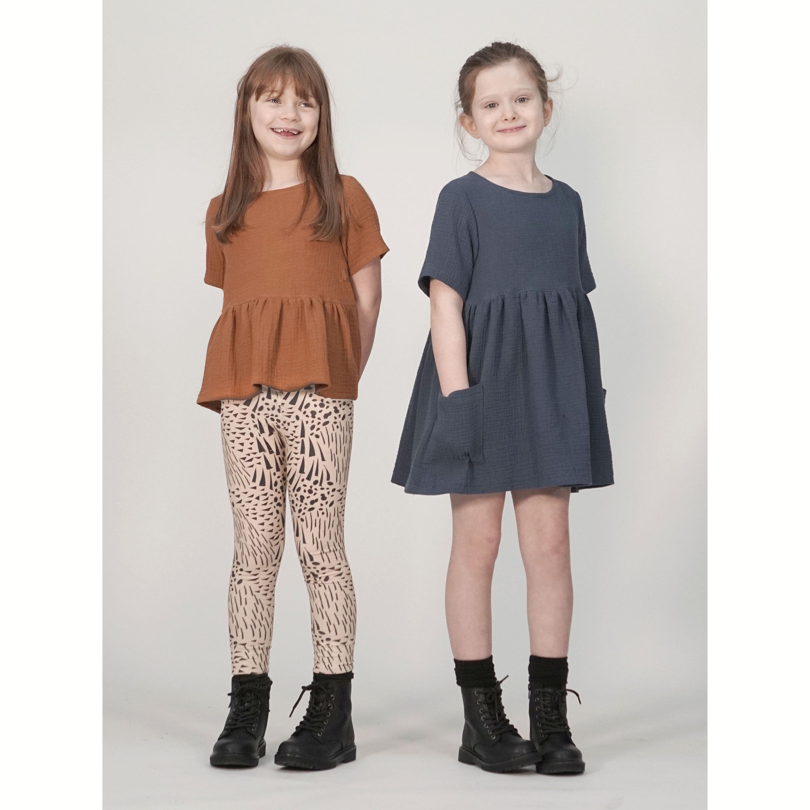 Kids Woven Tunic & Dress PDF Sewing Pattern, Girls aged 1-11 years