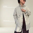 JK001 - Veste oversized avec manches raglan et ''gun flap''