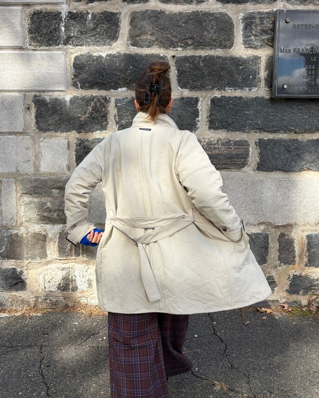 JK001 - Veste oversized avec manches raglan et ''gun flap''
