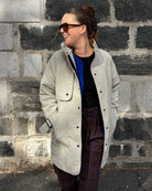 JK001 - Veste oversized avec manches raglan et ''gun flap''