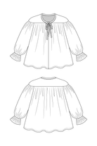 LIIA gathered blouse