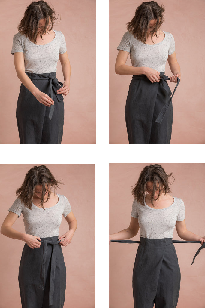 Pantalon portefeuille fuselé Papao