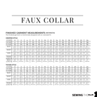 PDF Faux Collar Shirt and Dress Pattern - Sewing Therapy