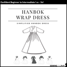 PDF Hanbok Wrap Dress Pattern - Sewing Therapy