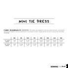 PDF Mini Tie Dress Pattern for Ages 1 – 12 (Sizes 80–150 cm) | Sewing Therapy