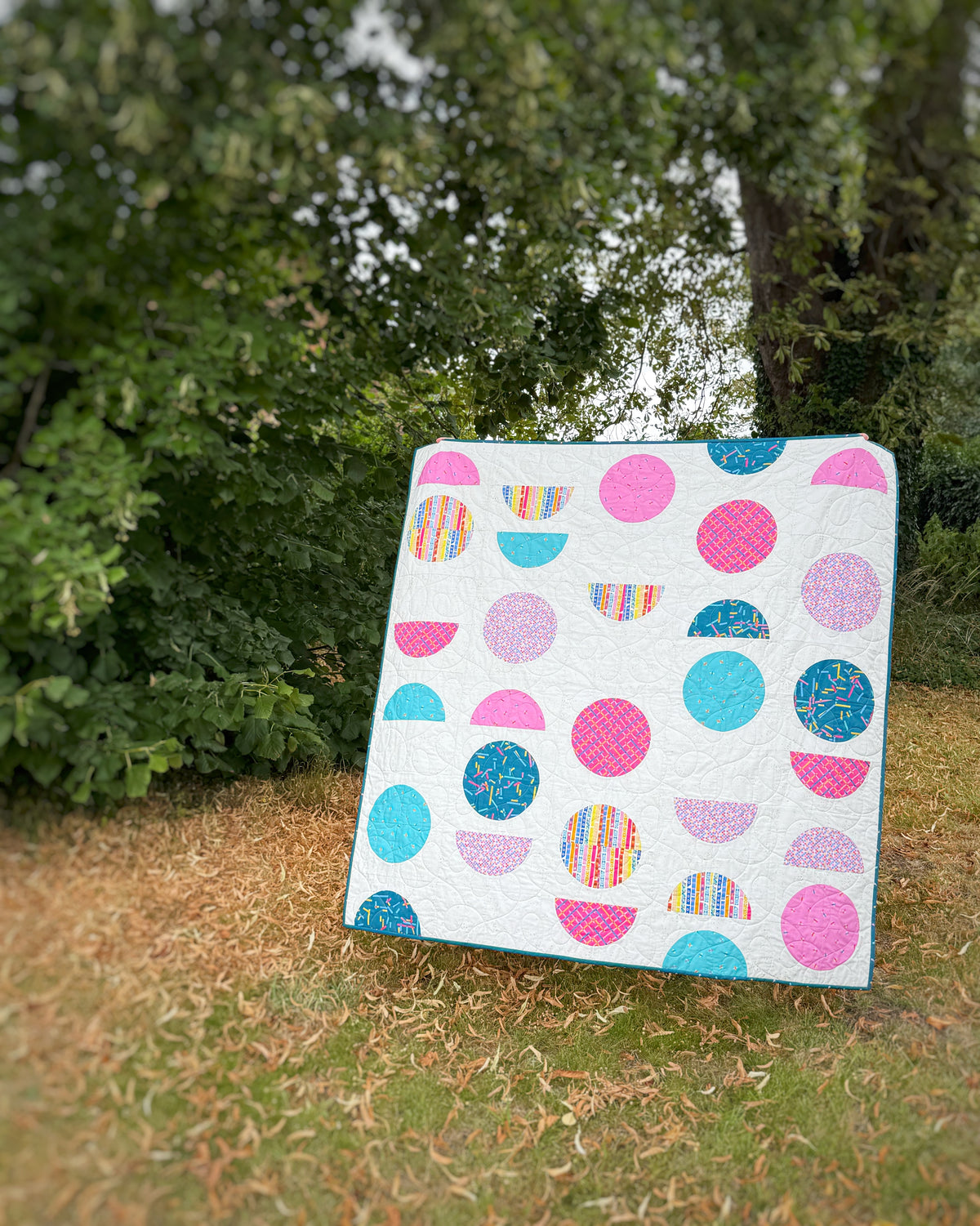Pink Spring Pattern Spring Moon Quilt Pattern | Lou Orth Designs} | PDF Pattern ...