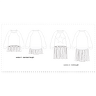 Kids, Girls 2 in 1 Layered Sweat Dress PDF Sewing Pattern, Ages 1-11 years