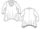 Style Falcon Gorgeous Godet Top Digital Sewing Pattern