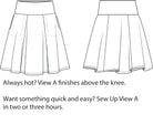 Style Falcon Straight A's Skirt Digital Sewing Pattern