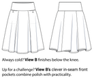 Style Falcon Straight A's Skirt Digital Sewing Pattern