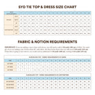 Syd Tie Top & Dress Sewing Pattern