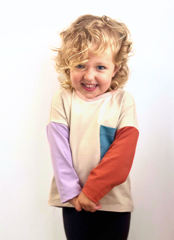 Kids Slouchy Tee Pack PDF Sewing Pattern - 1-11 years